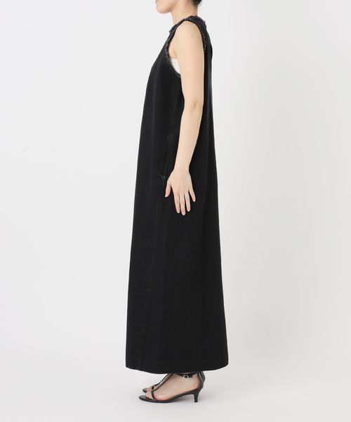 B.C STOCK(ベーセーストック)の「ウォッシャブル / DU JOUR / デュ ジュール JEAN TANK DRESS(ワンピース・レディース・ブラックミックス/ネイビー・FREE)」の11枚目の写真