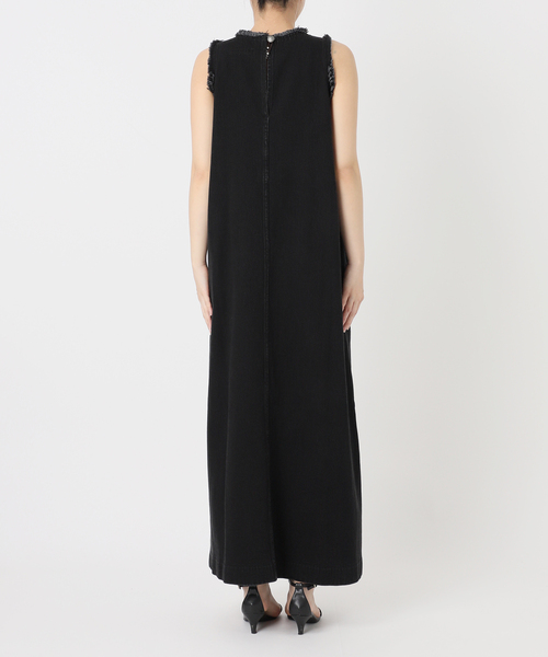 B.C STOCK(ベーセーストック)の「ウォッシャブル / DU JOUR / デュ ジュール JEAN TANK DRESS(ワンピース・レディース・ブラックミックス/ネイビー・FREE)」の12枚目の写真