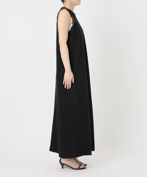 B.C STOCK(ベーセーストック)の「ウォッシャブル / DU JOUR / デュ ジュール JEAN TANK DRESS(ワンピース・レディース・ブラックミックス/ネイビー・FREE)」の13枚目の写真