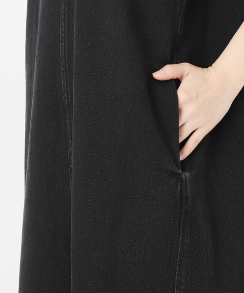 B.C STOCK(ベーセーストック)の「ウォッシャブル / DU JOUR / デュ ジュール JEAN TANK DRESS(ワンピース・レディース・ブラックミックス/ネイビー・FREE)」の15枚目の写真