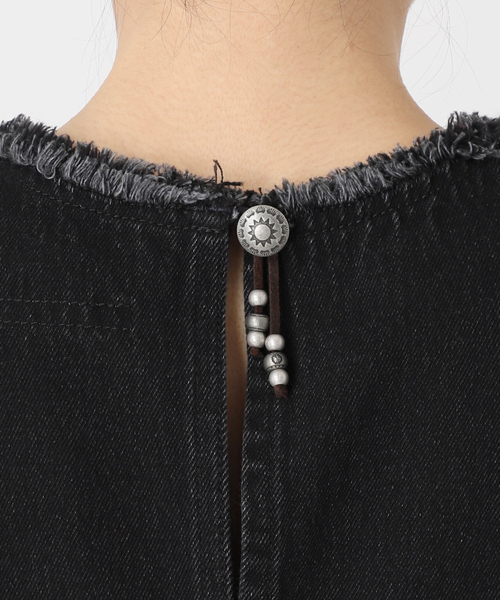 B.C STOCK(ベーセーストック)の「ウォッシャブル / DU JOUR / デュ ジュール JEAN TANK DRESS(ワンピース・レディース・ブラックミックス/ネイビー・FREE)」の18枚目の写真