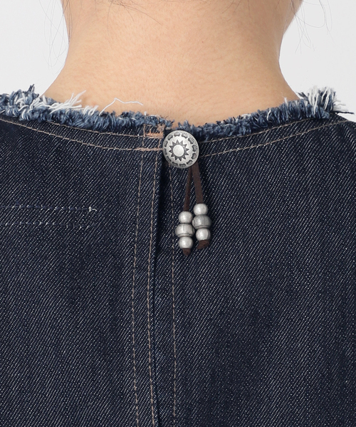 B.C STOCK(ベーセーストック)の「ウォッシャブル / DU JOUR / デュ ジュール JEAN TANK DRESS(ワンピース・レディース・ブラックミックス/ネイビー・FREE)」の21枚目の写真