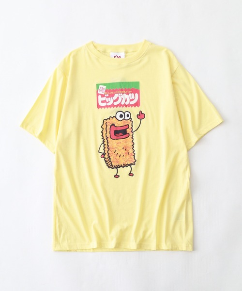 FUNALIVE(ファンアライブ)の「懐かしの駄菓子シリーズ プリント 半袖 Tシャツ(Tシャツ/カットソー・メンズ・ブラック/クリーム/オレンジ/ミント・LL/M/L)」の1枚目の写真