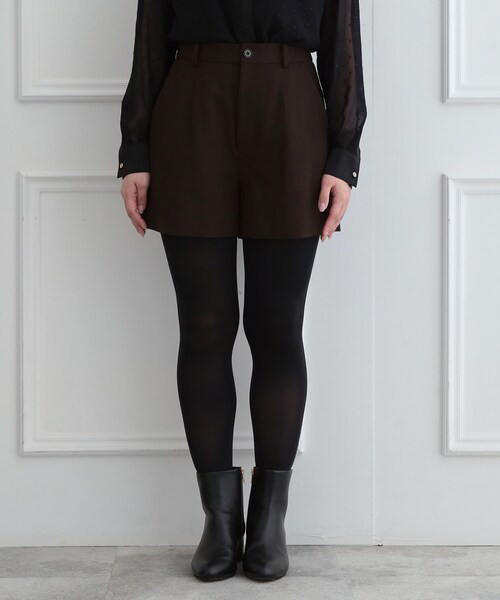 DRESSTERIOR(ドレステリア)の「【セットアップ可/温度調節】コンフォータブルショートパンツ(その他パンツ・レディース・ブラウン系その他・36/38)」の5枚目の写真