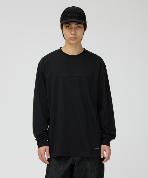 Snow Peak(スノーピーク)の「Snow Peak / Stain Repellent L/S Pullover 防汚長袖Tシャツ プルオーバー(Tシャツ/カットソー・メンズ・ブラック/オフホワイト・S/L/M)」の7枚目の写真