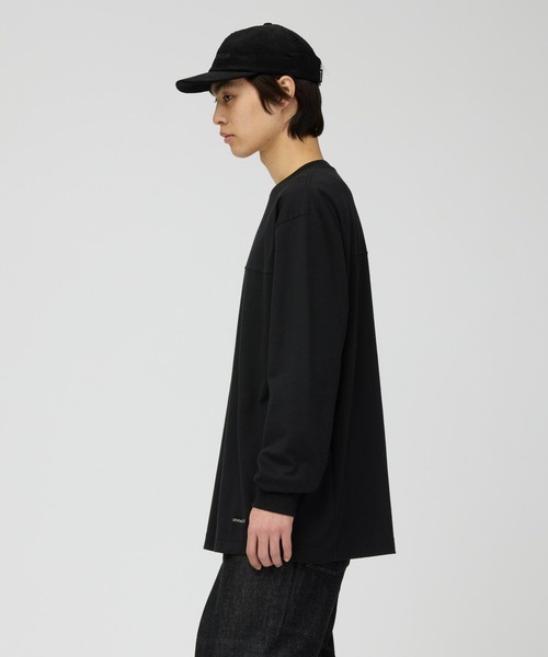 Snow Peak(スノーピーク)の「Snow Peak / Stain Repellent L/S Pullover 防汚長袖Tシャツ プルオーバー(Tシャツ/カットソー・メンズ・ブラック/オフホワイト・S/L/M)」の9枚目の写真