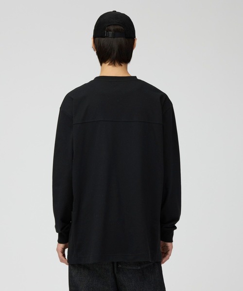 Snow Peak(スノーピーク)の「Snow Peak / Stain Repellent L/S Pullover 防汚長袖Tシャツ プルオーバー(Tシャツ/カットソー・メンズ・ブラック/オフホワイト・S/L/M)」の10枚目の写真