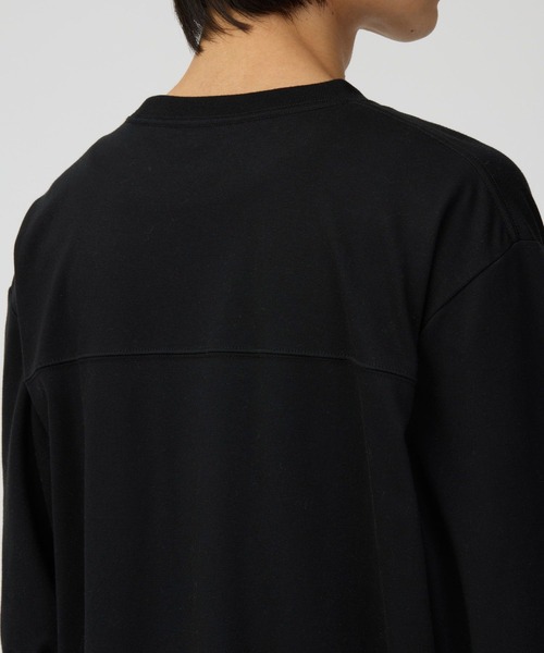 Snow Peak(スノーピーク)の「Snow Peak / Stain Repellent L/S Pullover 防汚長袖Tシャツ プルオーバー(Tシャツ/カットソー・メンズ・ブラック/オフホワイト・S/L/M)」の13枚目の写真