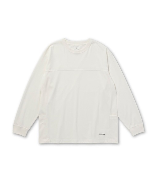 Snow Peak(スノーピーク)の「Snow Peak / Stain Repellent L/S Pullover 防汚長袖Tシャツ プルオーバー(Tシャツ/カットソー・メンズ・ブラック/オフホワイト・S/L/M)」の14枚目の写真
