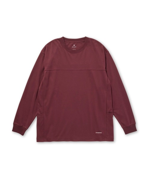 Snow Peak(スノーピーク)の「Snow Peak / Stain Repellent L/S Pullover 防汚長袖Tシャツ プルオーバー(Tシャツ/カットソー・メンズ・ブラック/オフホワイト・S/L/M)」の16枚目の写真