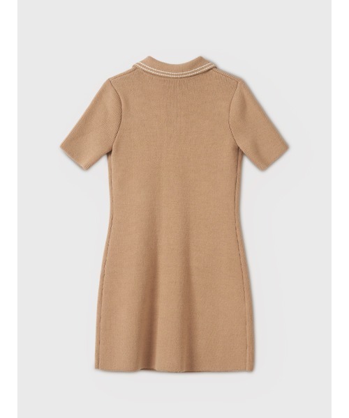 EIMY ISTOIRE（エイミーイストワール）の「【WEB限定カラーあり】E.M ATELIER.KNIT MINI DRESS（ワンピース・レディース・ホワイト/ブラック/ベージュ・FREE）」の12枚目の写真