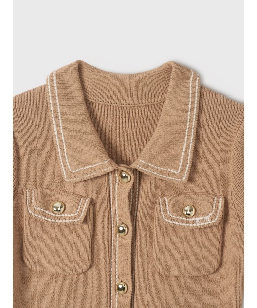 EIMY ISTOIRE（エイミーイストワール）の「【WEB限定カラーあり】E.M ATELIER.KNIT MINI DRESS（ワンピース・レディース・ホワイト/ブラック/ベージュ・FREE）」の13枚目の写真