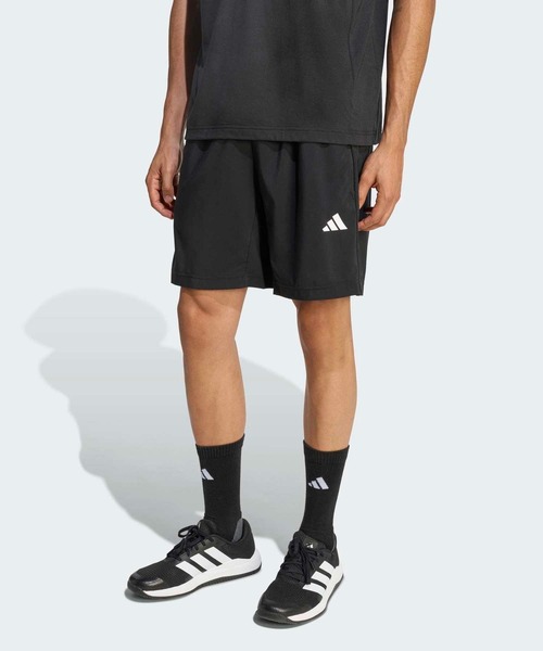 adidas(アディダス)の「ワークアウト エッセンシャルズ ベース ウーブンショーツ / ハーフパンツ / アディダス adidas(その他パンツ・メンズ・ブラック・XS(7inch)/3XL(7inch)/2XL(7inch)/XL(7inch)/S(7inch)/M(7inch)/L(7inch))」の1枚目の写真