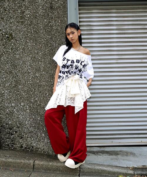 L.H.P(エルエイチピー)の「DeEVA/ディーヴァ/asymmetrycal skirt plaidpattern(スカート・レディース・ホワイト・F)」の5枚目の写真