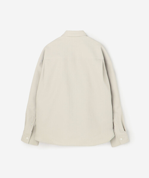 Bshop（ビショップ）の「DANTON | カルゼ レギュラーカラー長袖シャツ WOMEN（シャツ/ブラウス・レディース・グレイッシュベージュ/マスタード・36）」の4枚目の写真