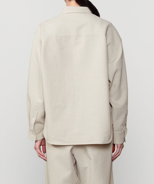 Bshop（ビショップ）の「DANTON | カルゼ レギュラーカラー長袖シャツ WOMEN（シャツ/ブラウス・レディース・グレイッシュベージュ/マスタード・36）」の11枚目の写真