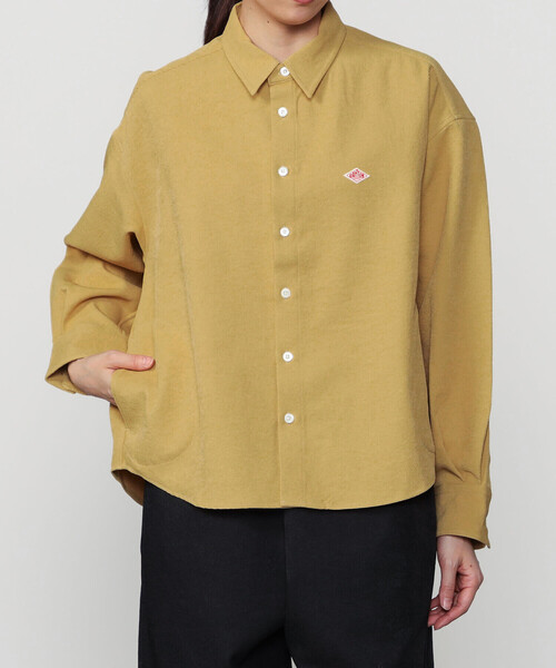 Bshop（ビショップ）の「DANTON | カルゼ レギュラーカラー長袖シャツ WOMEN（シャツ/ブラウス・レディース・グレイッシュベージュ/マスタード・36）」の15枚目の写真