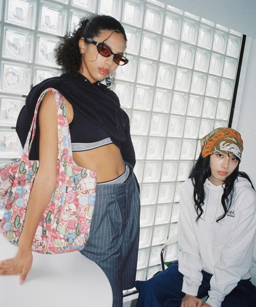 X-girl(エックスガール)の「X-girl x COOKIEBOY TOTE BAG(トートバッグ・レディース・マルチ・ONE SIZE)」の1枚目の写真