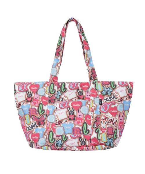 X-girl(エックスガール)の「X-girl x COOKIEBOY TOTE BAG(トートバッグ・レディース・マルチ・ONE SIZE)」の6枚目の写真