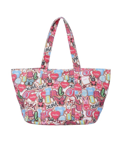 X-girl(エックスガール)の「X-girl x COOKIEBOY TOTE BAG(トートバッグ・レディース・マルチ・ONE SIZE)」の7枚目の写真