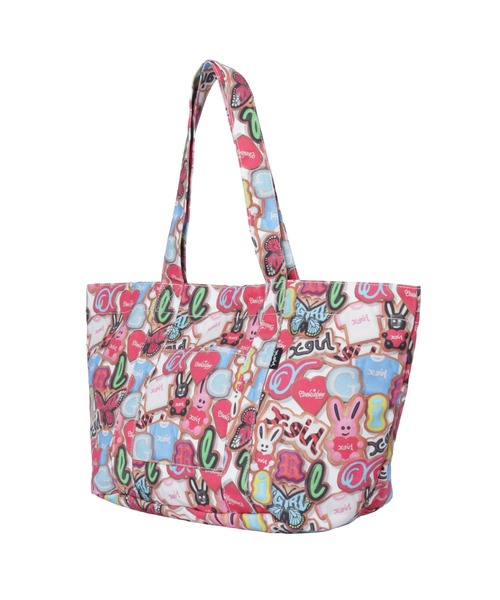 X-girl(エックスガール)の「X-girl x COOKIEBOY TOTE BAG(トートバッグ・レディース・マルチ・ONE SIZE)」の8枚目の写真