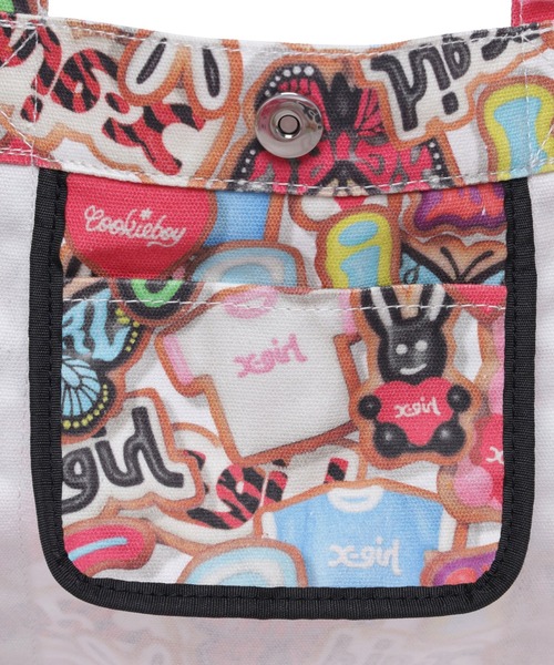 X-girl(エックスガール)の「X-girl x COOKIEBOY TOTE BAG(トートバッグ・レディース・マルチ・ONE SIZE)」の13枚目の写真