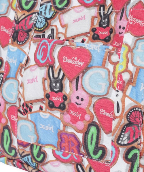 X-girl(エックスガール)の「X-girl x COOKIEBOY TOTE BAG(トートバッグ・レディース・マルチ・ONE SIZE)」の14枚目の写真