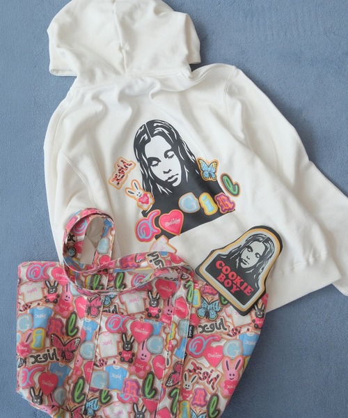 X-girl(エックスガール)の「X-girl x COOKIEBOY TOTE BAG(トートバッグ・レディース・マルチ・ONE SIZE)」の5枚目の写真