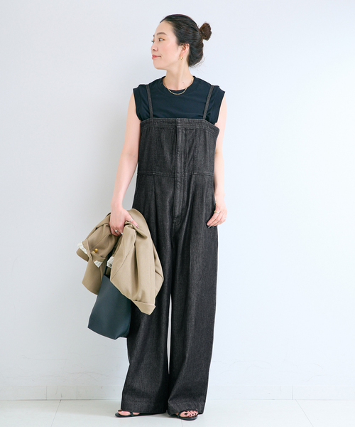 B.C STOCK(ベーセーストック)の「ウォッシャブル / DUJOUR / デュジュール JEAN CORSET SALOPE(デニムパンツ・レディース・ブラック系その他/ネイビー・FREE)」の3枚目の写真