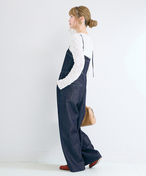 B.C STOCK(ベーセーストック)の「ウォッシャブル / DUJOUR / デュジュール JEAN CORSET SALOPE(デニムパンツ・レディース・ブラック系その他/ネイビー・FREE)」の7枚目の写真