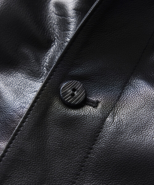 FREAK'S STORE(フリークスストア)の「カーフレザー カーコート/ハーフコート(ブルゾン・メンズ・ブラック・SMALL/MEDIUM/LARGE)」の7枚目の写真
