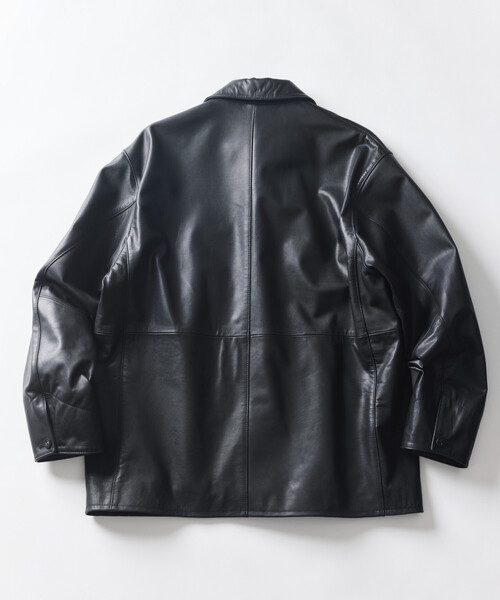 FREAK'S STORE(フリークスストア)の「カーフレザー カーコート/ハーフコート(ブルゾン・メンズ・ブラック・SMALL/MEDIUM/LARGE)」の20枚目の写真