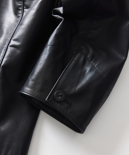 FREAK'S STORE(フリークスストア)の「カーフレザー カーコート/ハーフコート(ブルゾン・メンズ・ブラック・SMALL/MEDIUM/LARGE)」の19枚目の写真