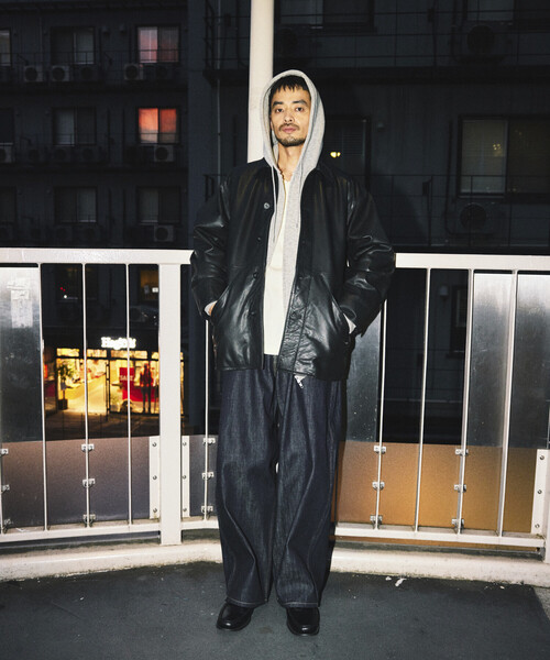 FREAK'S STORE(フリークスストア)の「カーフレザー カーコート/ハーフコート(ブルゾン・メンズ・ブラック・SMALL/MEDIUM/LARGE)」の13枚目の写真