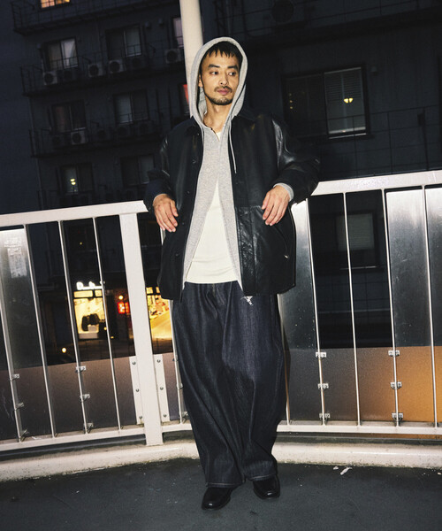 FREAK'S STORE(フリークスストア)の「カーフレザー カーコート/ハーフコート(ブルゾン・メンズ・ブラック・SMALL/MEDIUM/LARGE)」の12枚目の写真