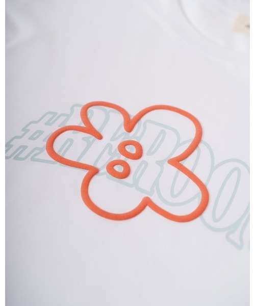 #Re:room（リルーム）の「ロゴビッグフラワープリントTシャツ（Tシャツ/カットソー・メンズ・ホワイト・S-M/M-L）」の10枚目の写真