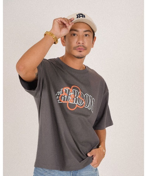 #Re:room（リルーム）の「ロゴビッグフラワープリントTシャツ（Tシャツ/カットソー・メンズ・ホワイト・S-M/M-L）」の12枚目の写真