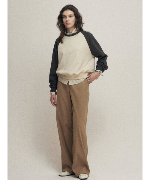MALOUPE(マロップ)の「2180 ソフトワイドパンツ(ベージュ)(スラックス・レディース・その他・26/28/30)」の2枚目の写真