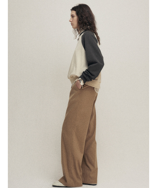 MALOUPE(マロップ)の「2180 ソフトワイドパンツ(ベージュ)(スラックス・レディース・その他・26/28/30)」の4枚目の写真