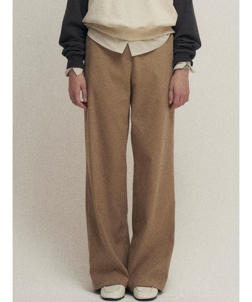 MALOUPE(マロップ)の「2180 ソフトワイドパンツ(ベージュ)(スラックス・レディース・その他・26/28/30)」の7枚目の写真