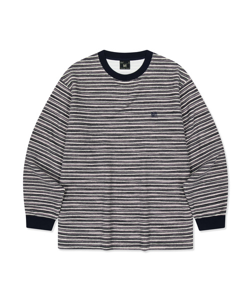 BROWNBREATH（ブラウンブレス）の「タグストライプ ロングスリーブ（Tシャツ/カットソー・レディース・ベージュ/ブラック・SMALL/MEDIUM/LARGE/X-LARGE）」の2枚目の写真
