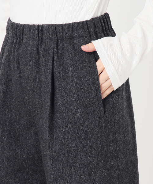 Spick & Span(スピックアンドスパン)の「《手洗い可 / 》ウォッシャブルツイードイージーパンツ(その他パンツ・レディース・アイボリー/ベージュ/チャコールグレー・38/36)」の14枚目の写真