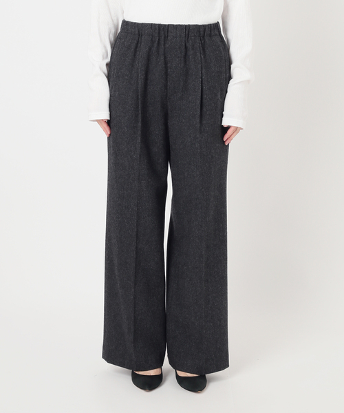 Spick & Span(スピックアンドスパン)の「《手洗い可 / 》ウォッシャブルツイードイージーパンツ(その他パンツ・レディース・アイボリー/ベージュ/チャコールグレー・38/36)」の6枚目の写真