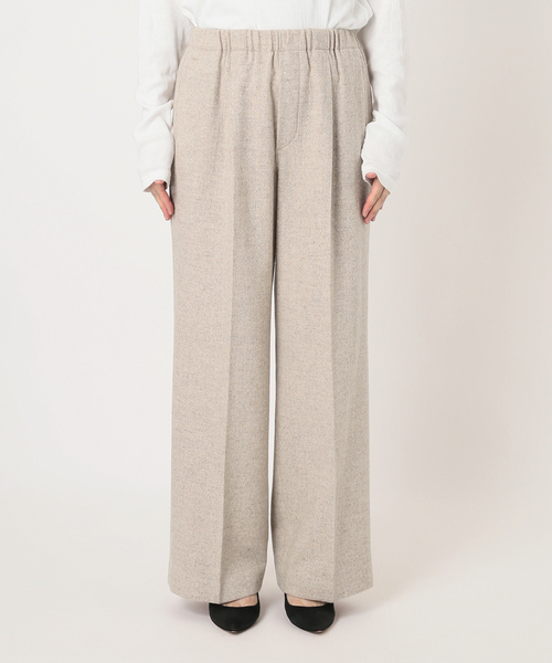 Spick & Span(スピックアンドスパン)の「《手洗い可 / 》ウォッシャブルツイードイージーパンツ(その他パンツ・レディース・アイボリー/ベージュ/チャコールグレー・38/36)」の10枚目の写真