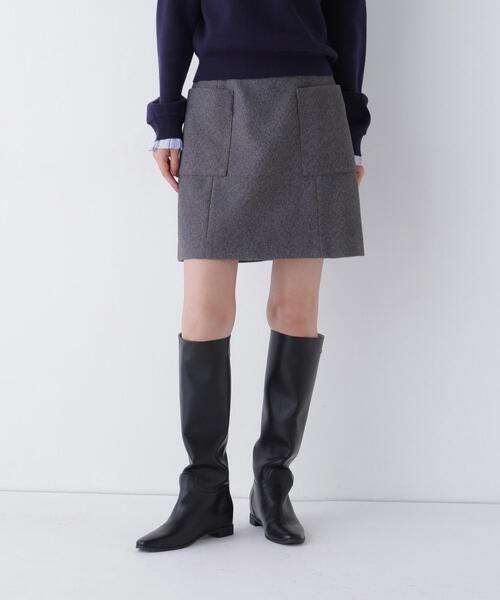 NATURAL BEAUTY BASIC(ナチュラルビューティーベーシック)の「〈ちょうどいい服〉大人がはけるミニスカート(スカート・レディース・グレー系その他/ブラック/ベージュ・SMALL/MEDIUM)」の20枚目の写真