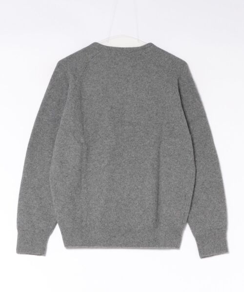 MIDWEST（ミッドウエスト）の「AMOMENTO RACOON V-NECK KNIT（ニット/セーター・レディース・グレー/ベージュ/ダークグレー・0）」の4枚目の写真