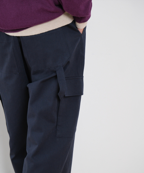 MOUI（モウイ）の「Cotton tail pants (NAVY)（その他パンツ・レディース・ネイビー・FREE）」の5枚目の写真