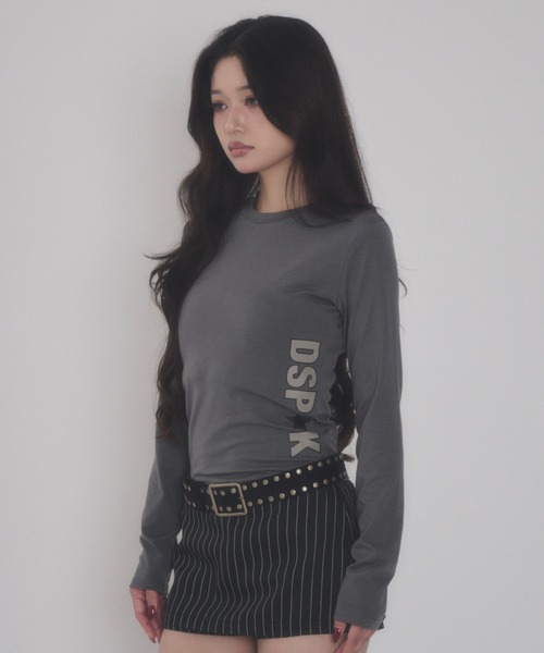 dispark(ディスパーク)の「DISPARK/【26年秋冬新作】バックレースサイドロゴトップ(Tシャツ/カットソー・レディース・ブラック/ブラウン・FREE)」の12枚目の写真