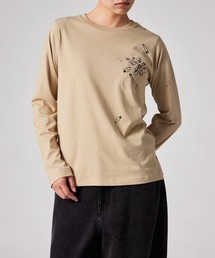 ウィメンズ "Safty Pins" 長袖Tシャツ / 265229 227V