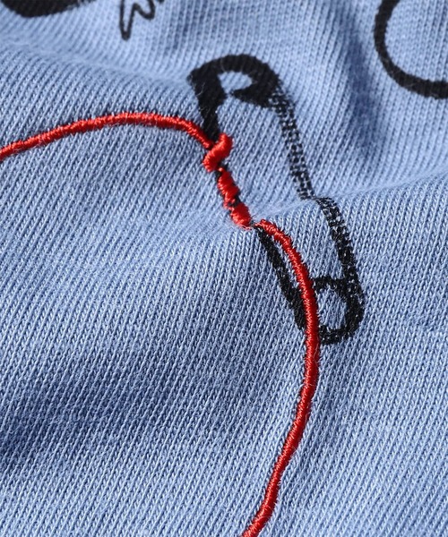 Paul Smith(ポールスミス)の「ウィメンズ "Safty Pins" 長袖Tシャツ / 265229 227V(Tシャツ/カットソー・レディース・ライトベージュ/グレイッシュブルー・MEDIUM)」の7枚目の写真